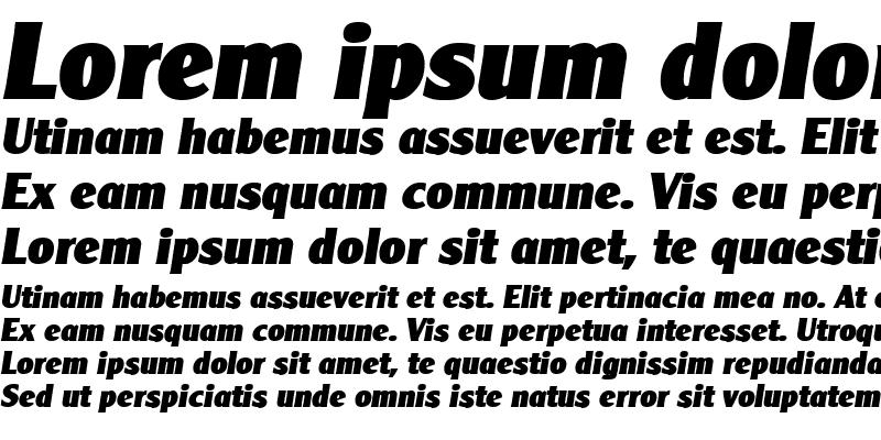 Sample of Clearly Gothic Heavy Italic