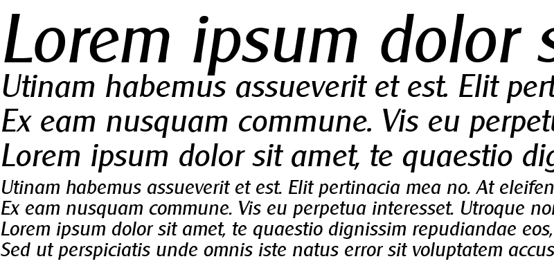 Sample of Clearly Gothic Italic