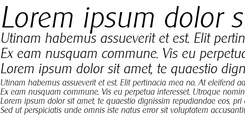 Sample of Clearly Gothic Light Italic