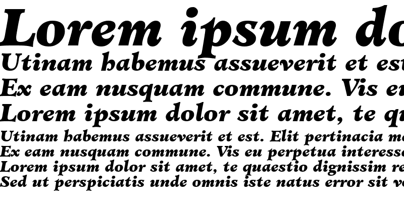 Sample of Cleric Black SSi Black Italic