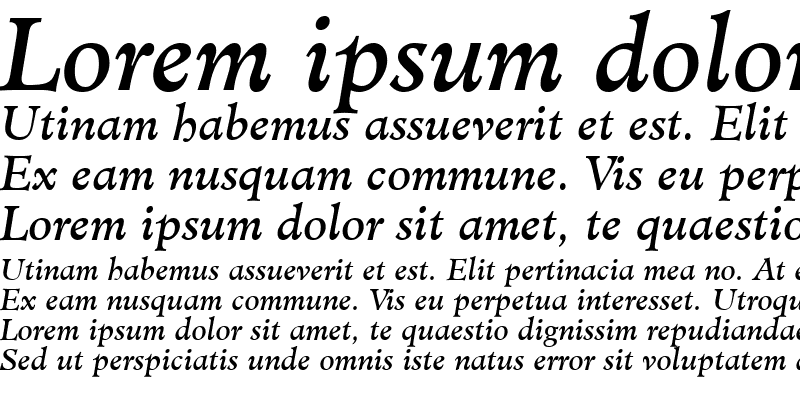 Sample of Cleric SSi Italic