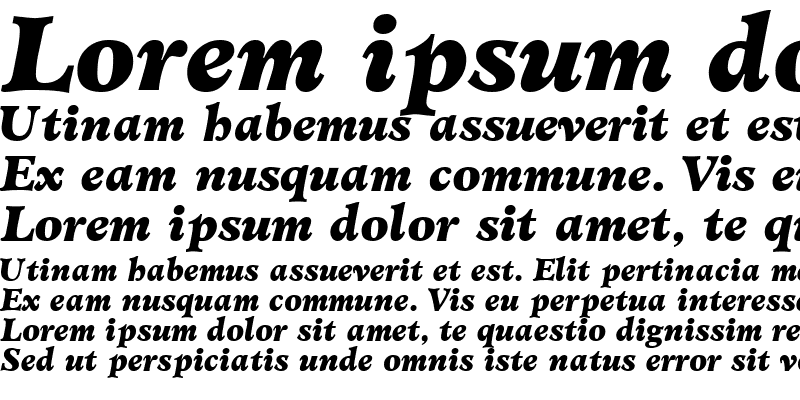 Sample of ClericBlackSSK Italic