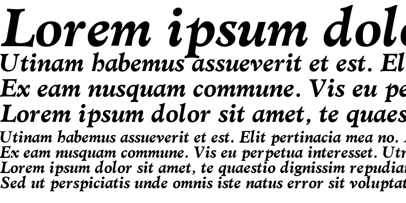 Sample of ClericSSK Bold Italic