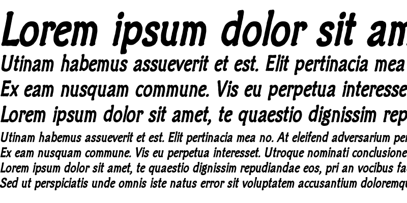 Sample of Clichee Bold Italic