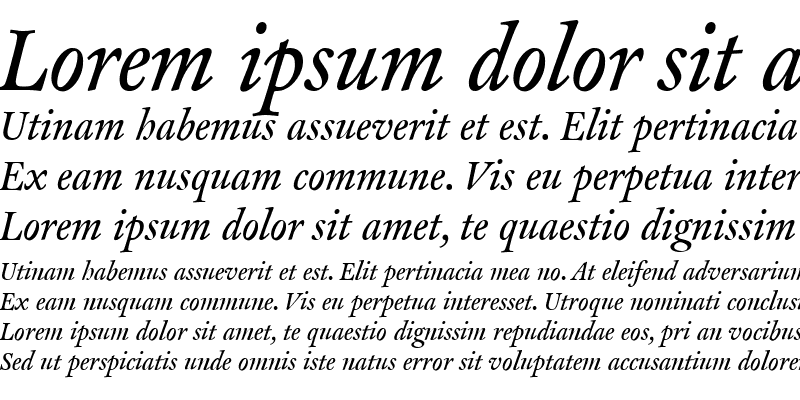 Sample of CliffordEighteen Italic