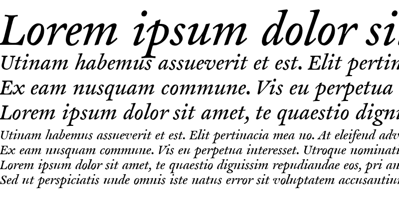 Sample of CliffordNine Italic