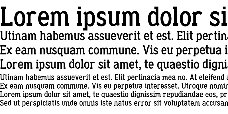 Sample of Clique-Serif Bold