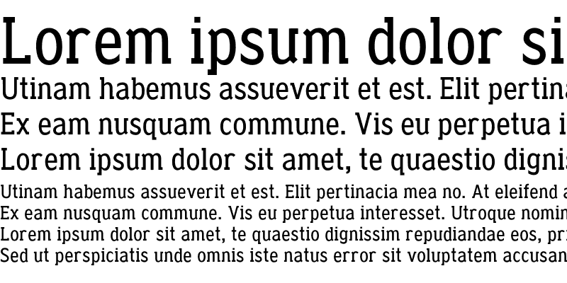 Sample of Clique Serif