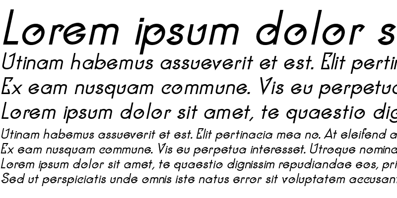 Sample of Clocker Bold Italic