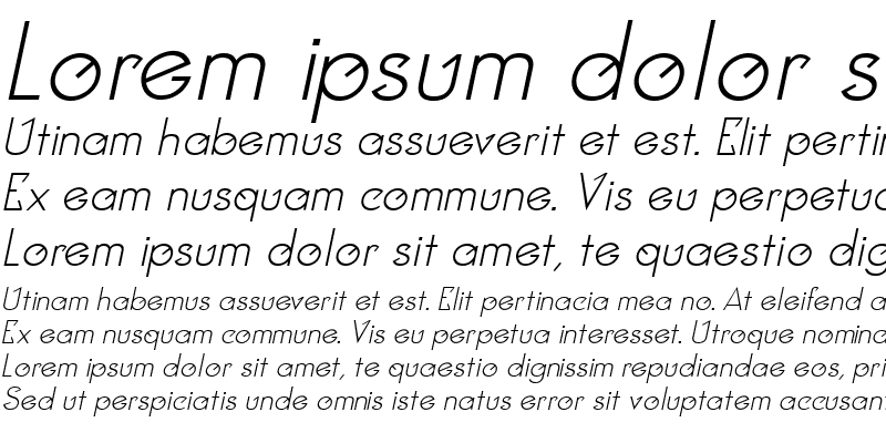 Sample of Clocker Italic