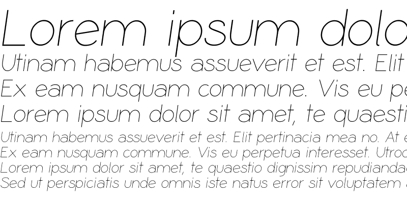 Sample of Coamei Light Italic