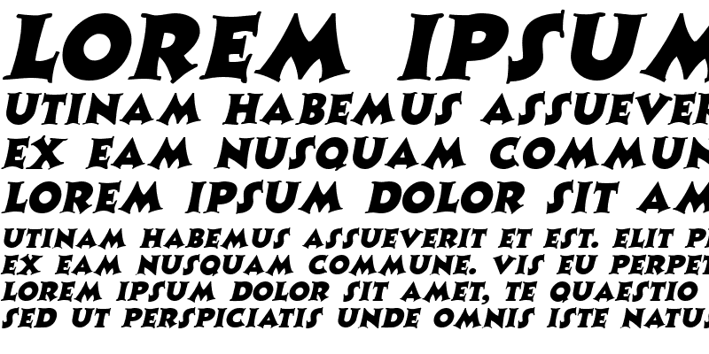 Sample of Coaster Italic