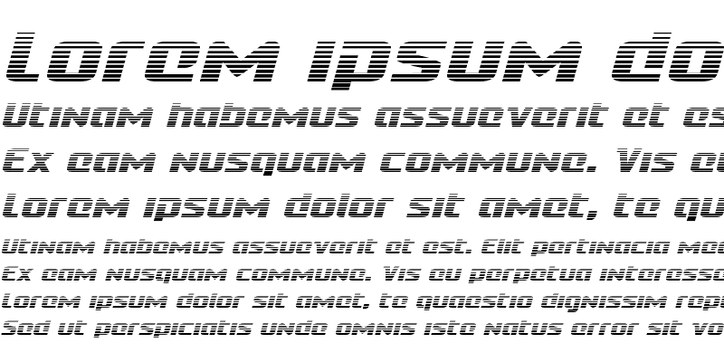 Sample of Cobalt Alien Gradient Italic Italic