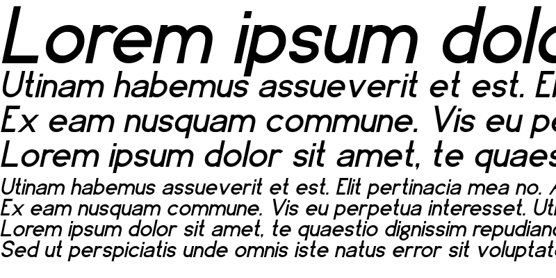 Sample of CobellSSK Italic