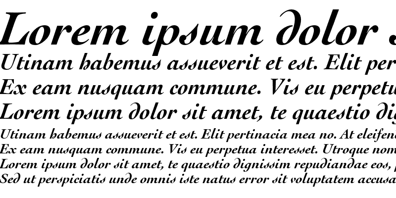 Sample of Cochin Bold Italic