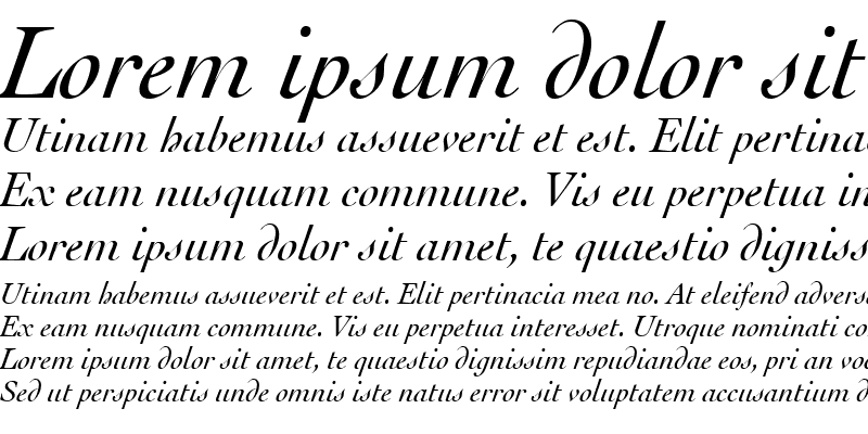 Sample of Cochin LT Italic