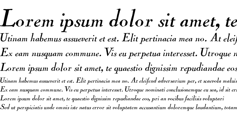 Sample of Cock Italic