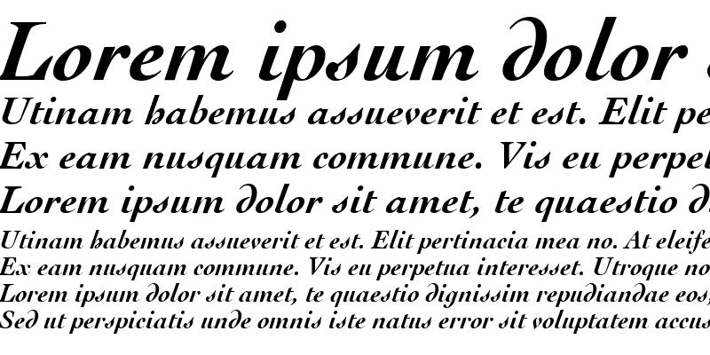 Sample of Cocktail Bold Italic