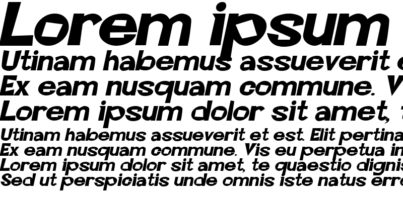 Sample of Cocktails HeavyItalic