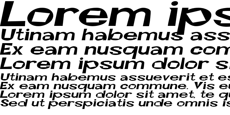 Sample of CocktailsExtended Italic