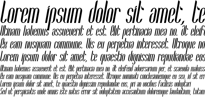 Sample of Coco Bold Condensed Italic