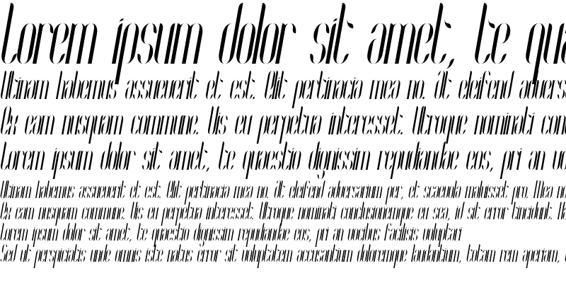Sample of Coco Condensed Italic