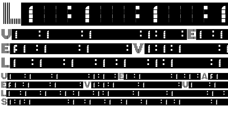 Sample of Codibar Regular