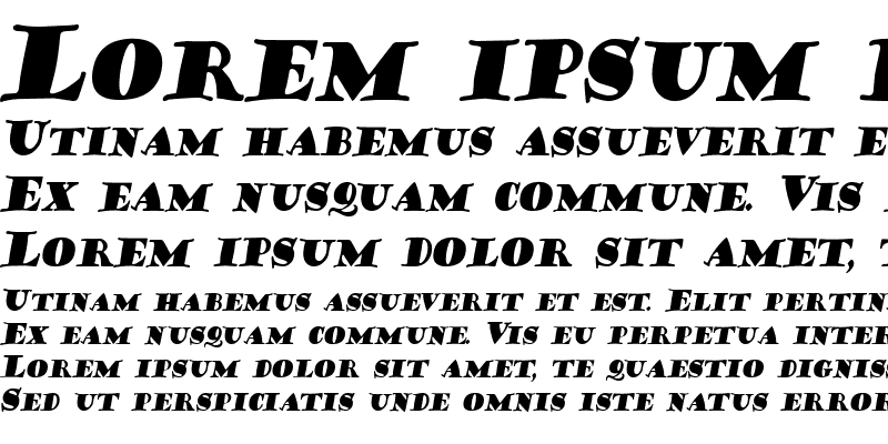 Sample of Coffee-Sack-Condensed Italic