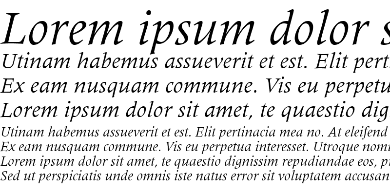 Sample of Coherent SSi Italic