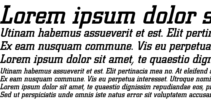 Sample of ColiseumC Bold Italic