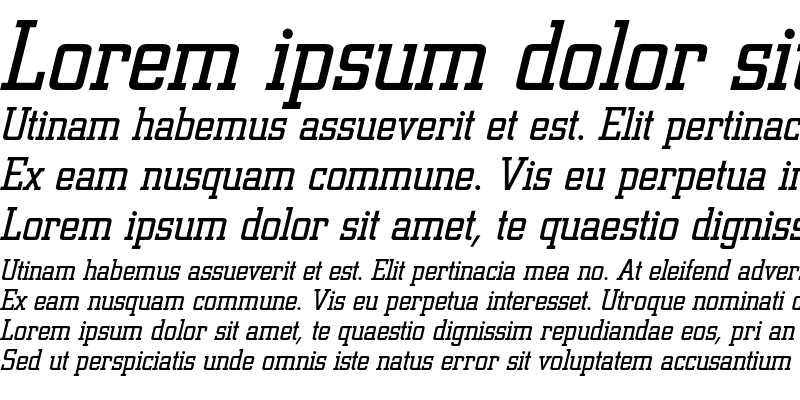 Sample of ColiseumC Italic