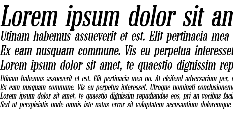 Sample of Colonial SF Italic
