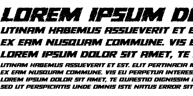 Sample of Colossus Expanded Italic