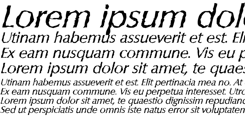 Sample of ColumbiaRandom Italic