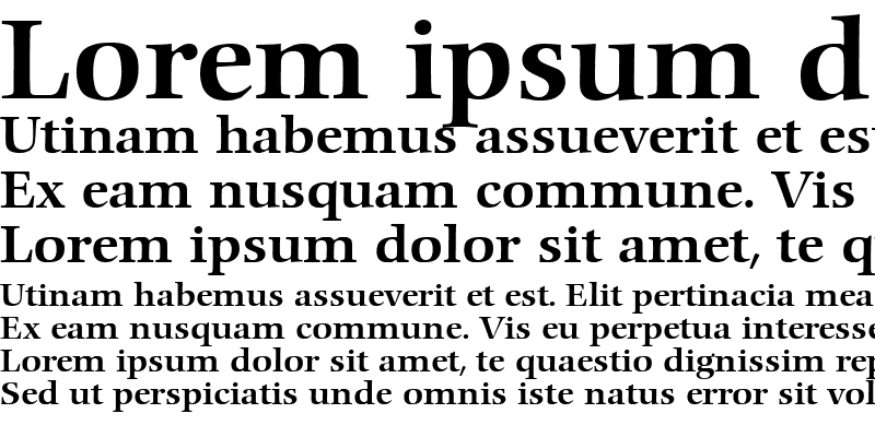 Sample of Comenius Antiqua Bold