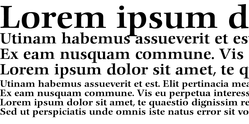 Sample of Comenius Antiqua Medium