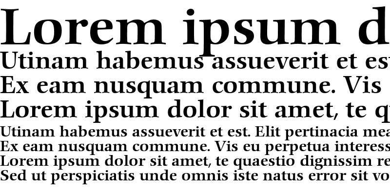 Sample of ComeniusAntiqua Medium