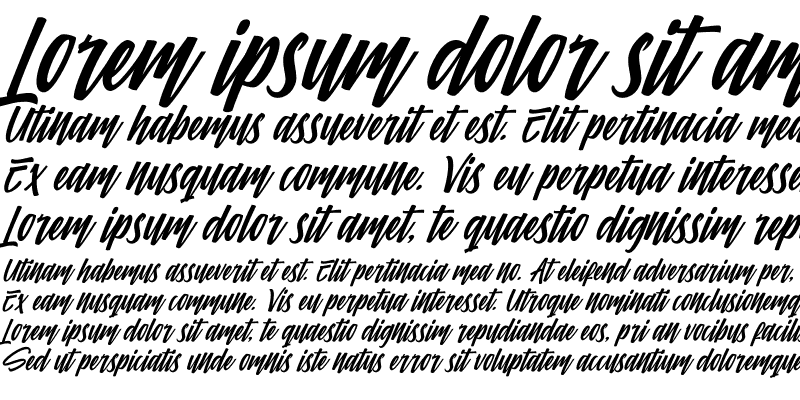 Sample of Comfortune Italic