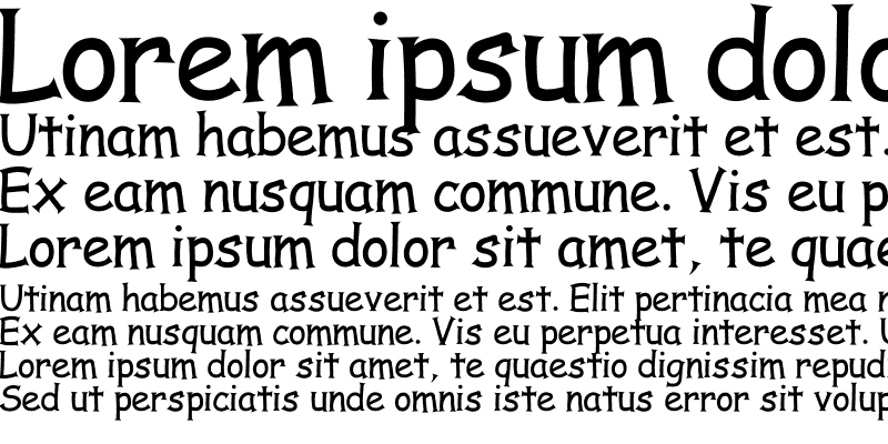Sample of Comic Serif