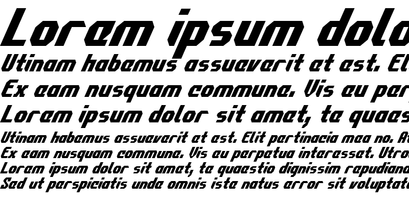 Sample of Commonwealth Condensed Italic
