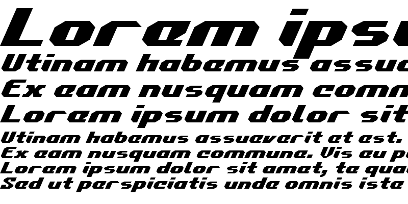 Sample of Commonwealth Expanded Italic