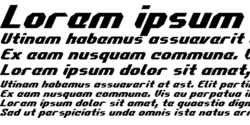 Sample of Commonwealth Italic Italic