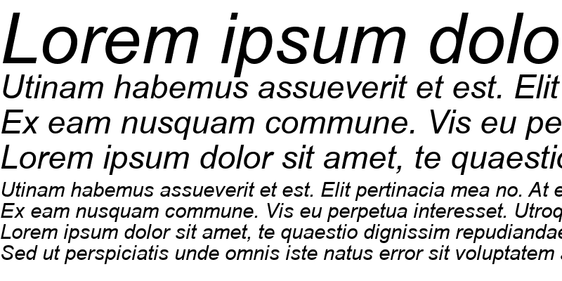 Sample of Communication40 Italic