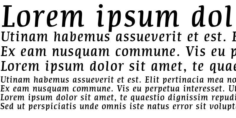 Sample of Communist Italic