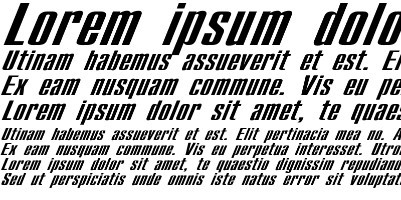 Sample of Compact Ex Italic