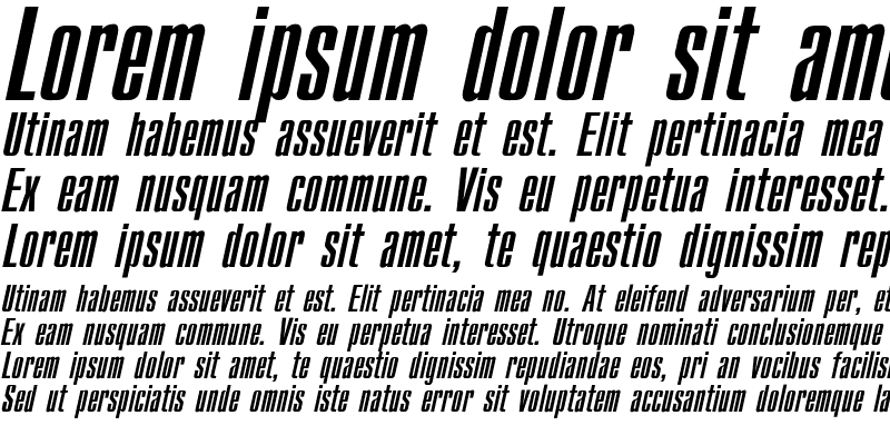 Sample of Compact Italic