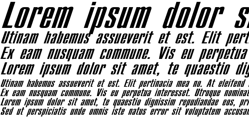 Sample of Compact Wd Italic
