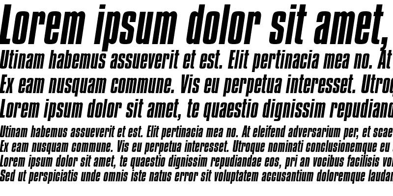 Sample of Compacta BT Italic