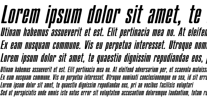 Sample of CompactC Italic
