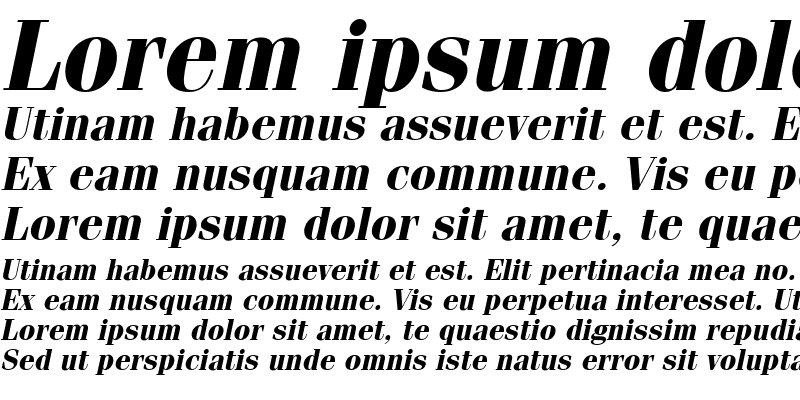 Sample of Compendium SSi Bold Italic